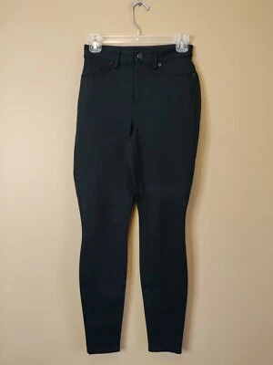 Bar III women's S - 24"W x 28"I jegging black color zip back pockets - Imagem 1 de 4