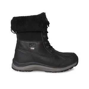 UGG ADIRONDACK III BLACK BLACK WATERPROOF SHEEPSKIN WOMEN'S BOOTS SIZE US 8.5 - Picture 1 of 6