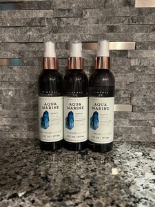 Bath & Body Works Aqua Marine Mineral Co 6 oz, x3 Fine Fragrance Mist Aquamarine