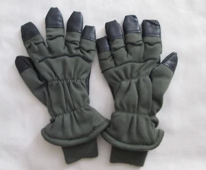 Nuevos GUANTES VOLADORES FRÍOS INTERMEDIOS OJO DE HALCÓN DEL EJÉRCITO DE EE. UU. Talla 7 Verde Militar Negro - Imagen 1 de 3