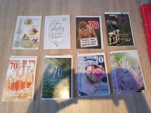 Glückwunsch Karte zum Geburtstag 70ster, 75ster, 80ster - Bild 1 von 9