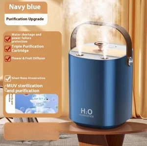 Large Capacity USB Double Spray Humidifier Portable Desk Cool Mist Mute - Picture 1 of 12