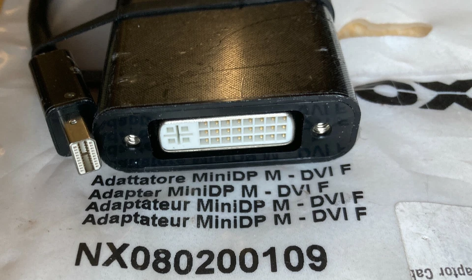  Nilox Mini DisplayPort Male to H DVI-D female adaptor cable   - Image 1 of 4