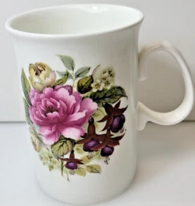 Vintage Jason, UK Porcelain Tea Cup White Roses Bleeding Hearts Pattern 10oz - Picture 1 of 4