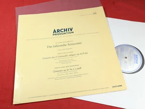 Boccherini CELLOKONZERT / QUINTETT - Wenzinger LP Archiv 14070 APM Mono - Picture 1 of 6