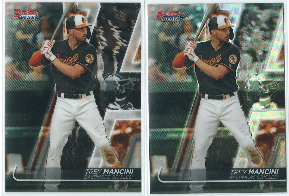 Trey Mancini 2020 Bowman's Best Base & Refractor Cards #58 - Image 1 of 1