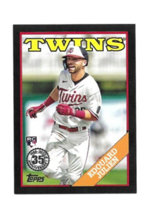 2023 Topps Update: Edouard Julien RC 1988 Topps Baseball Black Parallel RookieCd