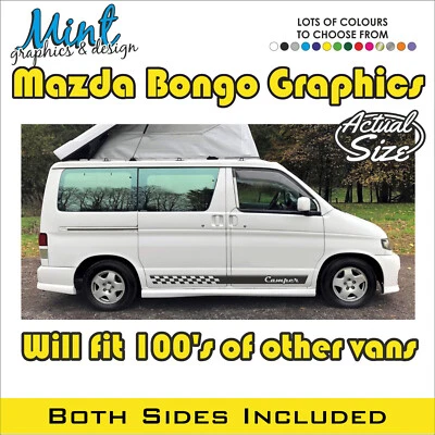 MAZDA BONGO Camper Side friendee Stripe Decals Stickers Van Graphics NO P&P 026 - Image 1 of 3