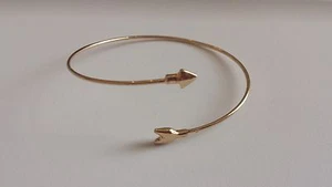 Trendy Unique Arrow Wrap Cuff Bracelet Antique Gold - Picture 1 of 2