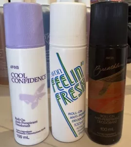 avon Vintage roll on deodorant X 3 Bottles ,100 ml Bottles, AUS STOCK,FREE POST - Picture 1 of 2