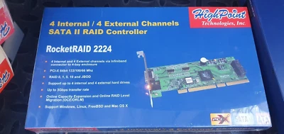 Highpoint RocketRAID 2224, Internal / External Channels Sata II RAID controller - Image 1 of 2