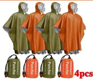 Thermo Notfall Regenponcho Regenmantel Aluminium Einwegponcho Regencape - Bild 1 von 13