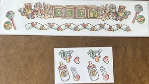 Provo Craft Baby Bordüren & Akzente Aufkleber Scrapbooking Flaschen Schnuller selten - Bild 1 von 11