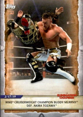 Buddy Murphy/Akira Tozawa 2020 Topps Road To Wrestlemania Card #10 - Image 1 of 2