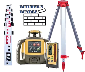 BUILDER'S BUNDLE - Topcon RL-H5A Alkaline Laser Level with LS-100D & BUILD COMBO - Picture 1 of 5