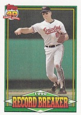 Cal Ripken Jr. Baltimore Orioles Topps # 5 Baseball Card 1991