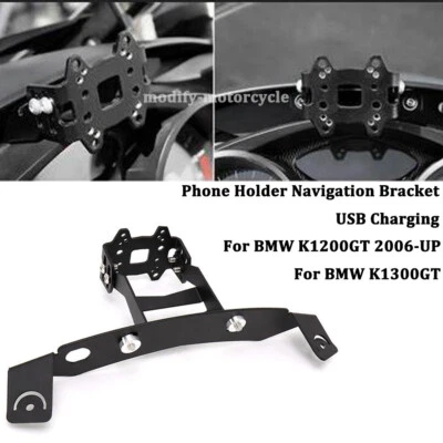 Soporte de teléfono para BMW K1200GT 2006-UP K1300GT soporte de navegación carga USB Foto 1 de 4