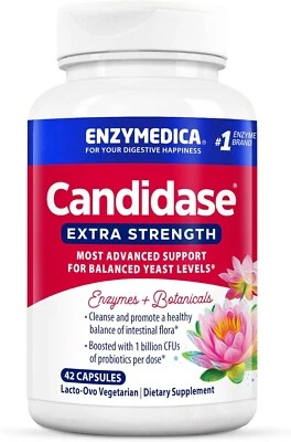 Enzymedica Candidase Extra Fuerza 42 Cápsulas Sin Caseína, Sin Lácteos, Foto 1 de 4