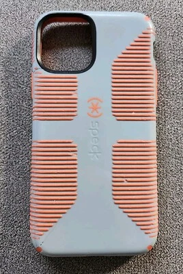 Speck CandyShell GRIP for iPhone 7 Plus or 6/6s Plus Nickel Grey/Warning Orange - Image 1 of 4