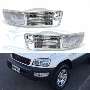 2PCS Front Bumper Fog Lamp without bulb W/O Wire u Fit For Toyota RAV4 1998-1999 - Picture 1 of 4