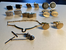 Vintage LOT of assorted cuff links And Tie Clips