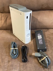 Official Microsoft Xbox 360 60GB Console & Wires! ~ Works Great! Fast Shipping!