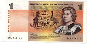 Australie AUSTRALIA Billet 1 Dollar ND 1969 P37 COMMONWEALTH REINE ELISABETH QE2