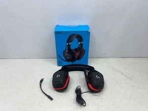 Logitech - G332 Wired Gaming Headset for PC - Black/Red - - Picture 1 of 15