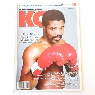 KO MAGAZINE SEPTEMBER 1984 | AARON PRYOR COVER | MARVIN HAGLER POSTER - Image 1 of 4