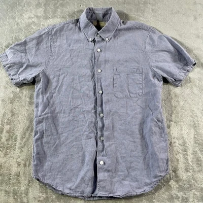 Everlane Shirt Mens Small Blue Linen Preppy Casual Beach Vacation Resort - Image 1 of 4