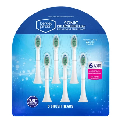 Cabezales de cepillo de dientes de repuesto, Sonic Pro Advanced Clean (paquete de 6) (SIN ENVÍO CA) Foto 1 de 4