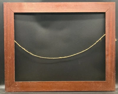 Cadre photo bois acajou art nouveau vintage ancien Falzmaße 60 X 45,5 CM - Photo 1/4