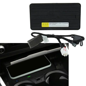 ABS Schwarz Autoladegerät Wireless Phone Pad für BMW 3er G20 2019-20 Linkslenker - Picture 1 of 12