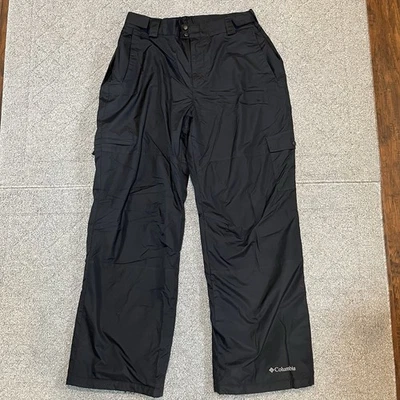 Columbia Winter Snow Ski Pants Mens Size XL Black Waterproof Lined Cargo Pockets - Image 1 of 4