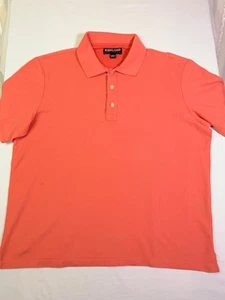 Kirkland Signature Polo Shirt Mens Large Pink Salmon Golf Performance - Picture 1 of 7