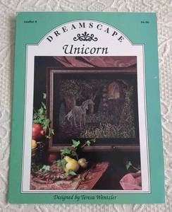 Teresa Wentzler Unicorn Cross Stitch Chart Dreamscape Fantasy VTG - Picture 1 of 4