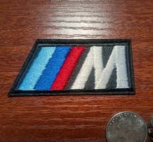 BMW M Fan Patch Motorsport GmbH Racing Embroidered Iron On 1.25x3" - Picture 1 of 3