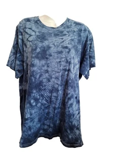 Colortone Blue Tie-Dye sz L hippie boho festival Y2k streetwear T-Shirt - Picture 1 of 3