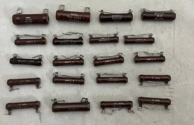 Lote de 20 resistencias cerámicas Ohmite Brown Devil Wirewound cantidad Foto 1 de 3