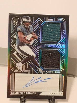 2021 Panini Obsidian - Rookie Jersey Ink #RJI-KG Kenneth Gainwell /150 (AU, MEM, - Image 1 of 4