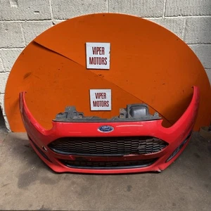Ford Fiesta Mk7 Bumper Front & Grills Red Red NC Facelift 2013-2017 - Picture 1 of 24