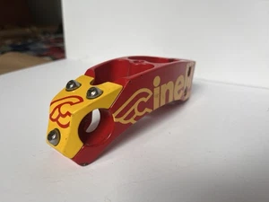 Cinelli Alter Vintage Bike Stem 25.4mm 120mm Red/Yellow - Picture 1 of 5