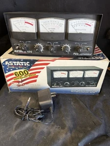 Astatic 600 SWR POWER MODULATION Meter 3 Meter Gauge w Light Works Great - Picture 1 of 11
