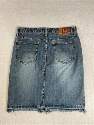 Minifalda vaquera vintage LEI tiro bajo talla 9 Indie Y2K grunge Cyber Punk skate Foto 1 de 4