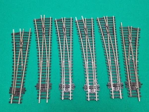 Job Lot Bundle of 6 PECO OO Gauge Railway Track Points - Picture 1 of 2