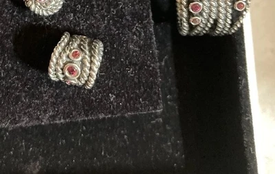 Pandora Hidden Romannce Pink Rhodolith seltener Charm,Kordel - Bild 1 von 4