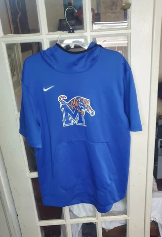 Memphis Tigers Nike Spotlight Men’s Large Short Sleeve Pullover Hoodie DC2521 Cover