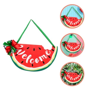 Home Decor Welcome Door Sign Watermelon Sign Welcome Summer Plaque Decoration US - Picture 1 of 11