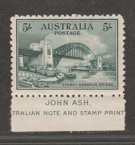 1932 AUSTRALIA 5/- Bridge MLH SG 143 ASH IMPRINT £450++ - Picture 1 of 2