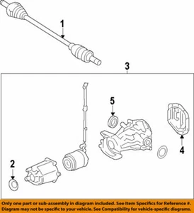 GENUINE FORD Right Rear CV Drive Axle Shaft Assembly 8L8Z-4K138-A ESCAPE 2007-12 - Picture 1 of 12